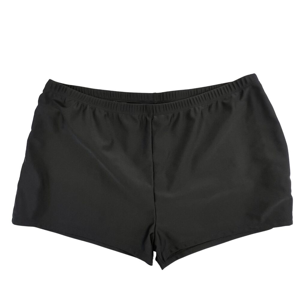 Swim Shorts 4X Black Modest Coverage Board Shorts Resort Beachwear Pool Bottoms - Picture 7 of 10